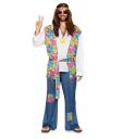 Disfraz  Hippie Flores para adulto Talla T-4