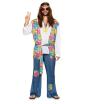 Disfraz  Hippie Flores para adulto Talla T-4