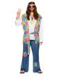 Disfraz  Hippie Flores para adulto Talla T-4