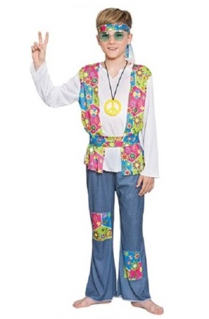 Disfraz  Hippie Niño Feliz.
