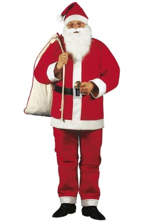 Disfraz  Papá Noel Super Económico Talla Única Adulto
