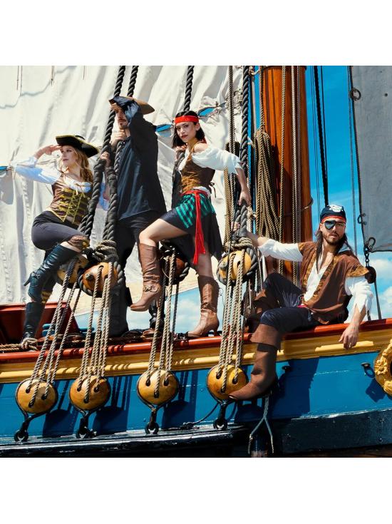 Disfraz  Pirata Bucanera aventurera para  adulta