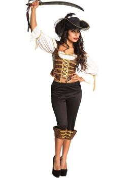 Disfraz  Pirata Bucanera aventurera para  adulta