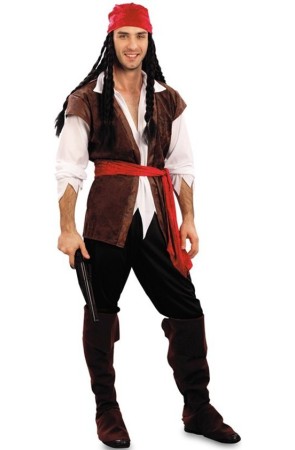 Disfraz  Pirata de los Mares talla única