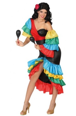 Disfraz  Rumbera Salsera para mujer
