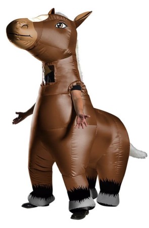 Disfraz  Sr. caballo hinchable adulto