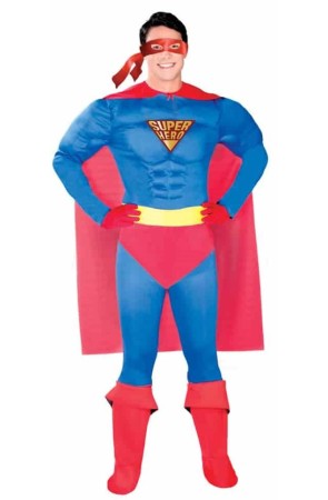 Disfraz  Superhéroe Super-Man adulto