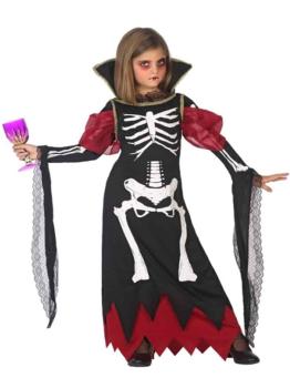 Disfraz  Vampiresa Esqueleto infantil