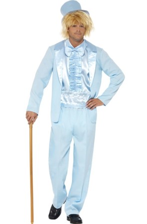 Disfraz 2 Tontos muy Tontos  azul para hombre