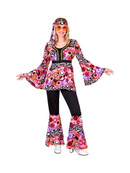 Disfraz 70s Groovy Style, Reggae, Hippie, Flower Power, Disco Fever, Disfraces de Carnaval