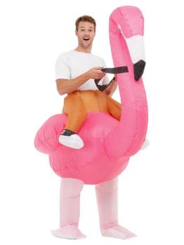 Disfraz a Hombros de Flamenco Hinchable para Hombre adulto