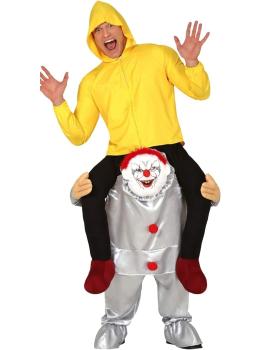 Disfraz a Hombros de Payaso Diabólico para Adulto