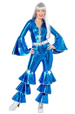 Disfraz Abba Azul Fashion para chica
