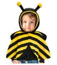 Disfraz Abeja Peluche (Poncho con Capucha) para Bebé
