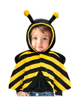 Disfraz Abeja Peluche (Poncho con Capucha) para Bebé