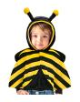 Disfraz Abeja Peluche (Poncho con Capucha) para Bebé