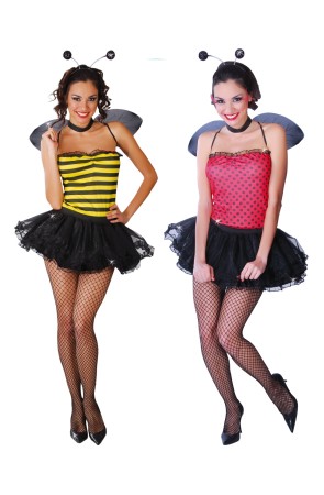Disfraz adulta 2 en 1 Abeja y Mariquita talla 38-40