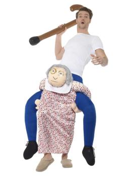Disfraz de Abuela a Hombros adulto