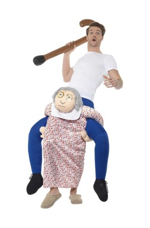 Disfraz de Abuela a Hombros adulto