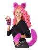 Disfraz Accesorios Gato Cheshire Neon – Orejas, Cola y Guantes