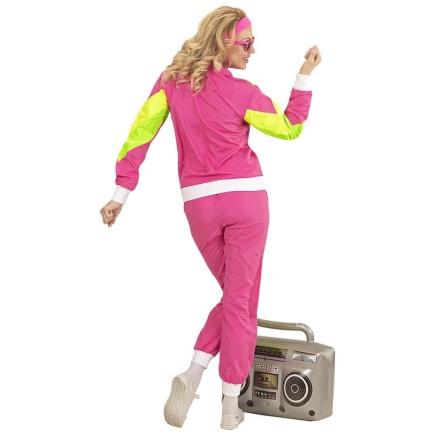 Disfraz Años 80 Chándal de Color Fucsia adultos