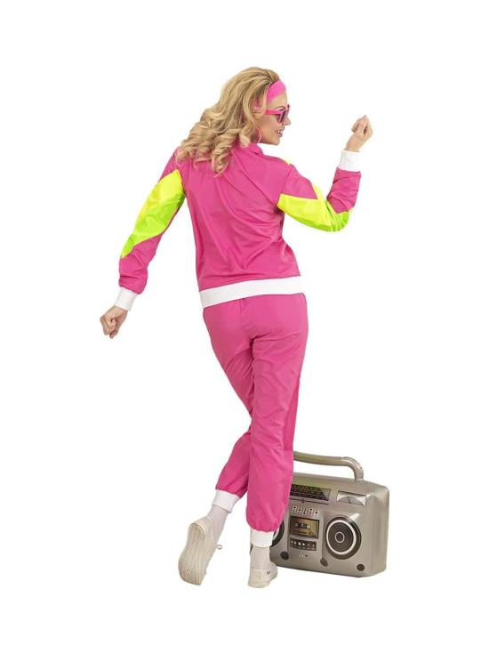 Disfraz Años 80 Chándal de Color Fucsia adultos