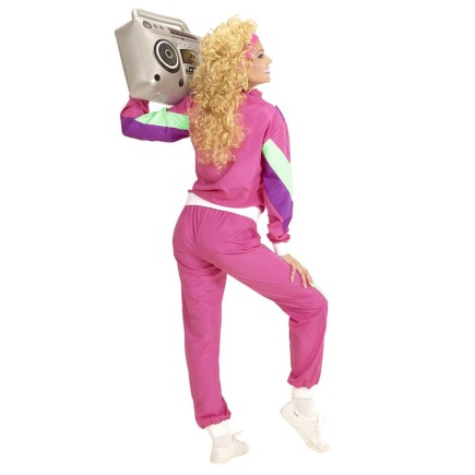 Disfraz Años 80 Chandal Fuxia adultos