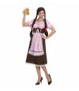 Disfraz adulta Bávara Vestido  Largo .