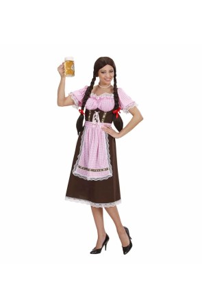 Disfraz adulta Bávara Vestido  Largo .