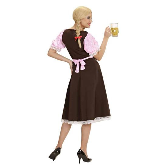 Disfraz adulta Bávara Vestido  Largo .