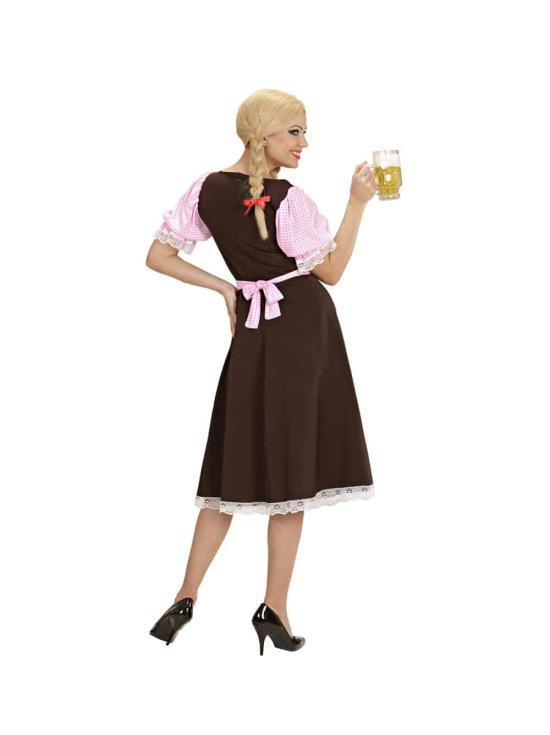 Disfraz adulta Bávara Vestido  Largo .