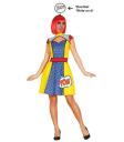 Disfraz adulta Chica Pop Art