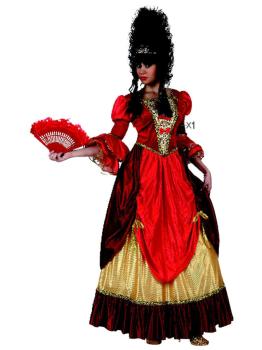 Disfraz adulta Cortesana Roja talla adulta