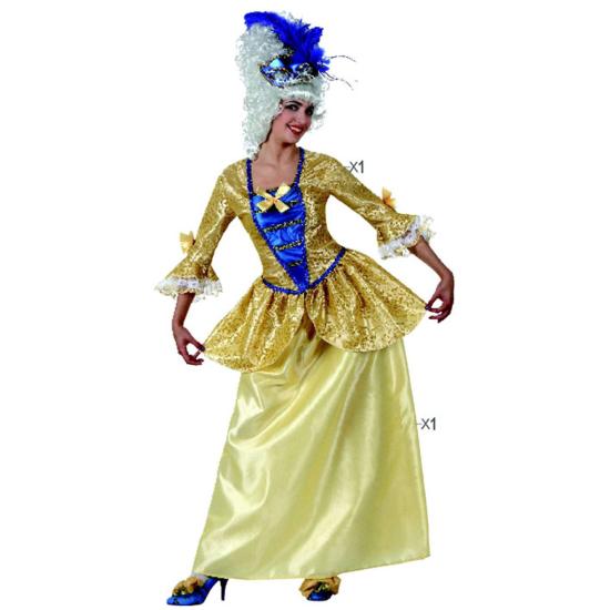 Disfraz adulta Cortesana Super Lujo .