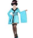 Disfraz adulta Geisha Blue  M