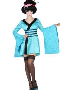 Disfraz adulta Geisha Blue  M