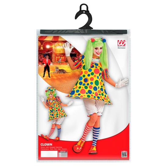 Disfraz adulta Payasa Círculos