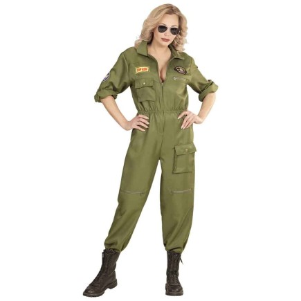 Disfraz Piloto de Combate Instructora Top Gun para Mujer