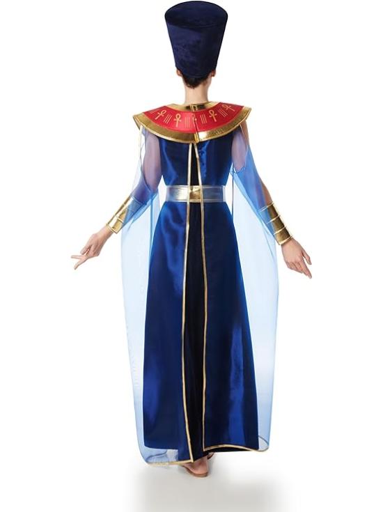 Disfraz de Egipcia Faraona Terciopelo Azul