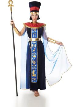 Disfraz de Egipcia Faraona Terciopelo Azul