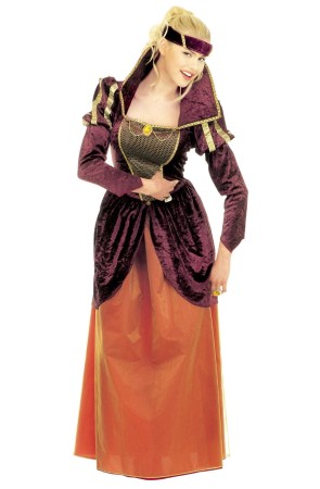 Disfraz adulta Reina Medieval Luxe