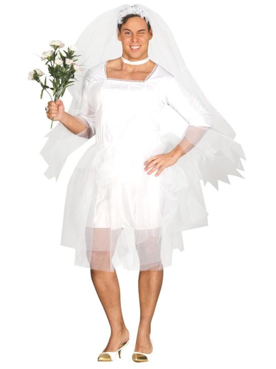 Disfraz de Novia para Hombre Adulto – Divertido y Original para Despedidas