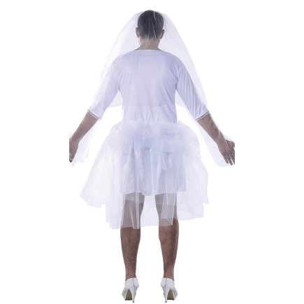 Disfraz adulto  de Novia para Hombre