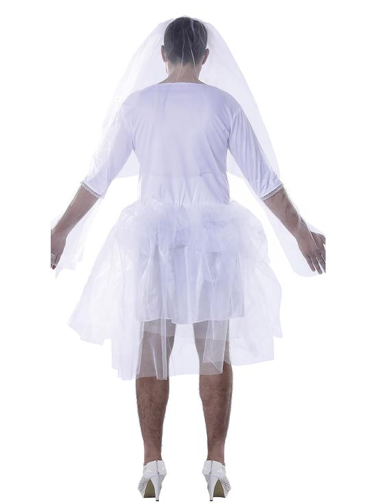 Disfraz de Novia para Hombre Adulto – Divertido y Original para Despedidas