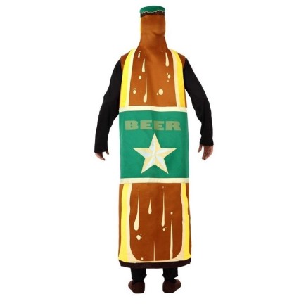Disfraz adulto Botellín de Cerveza talla M
