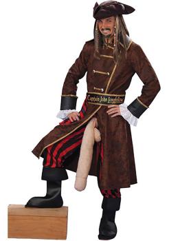 Disfraz adulto Capitán Pirata 3 piernas