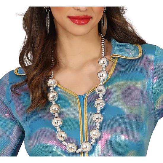 Disfraz Adulto Chica Mono Azul Disco Disfraz Adulto Chica Mono Azul Disco