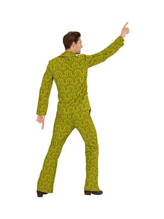 Disfraz Chulo Disco de los 70 Verde  adulto