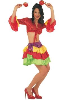 Disfraz adulto de Brasileña Rumbera talla adulta