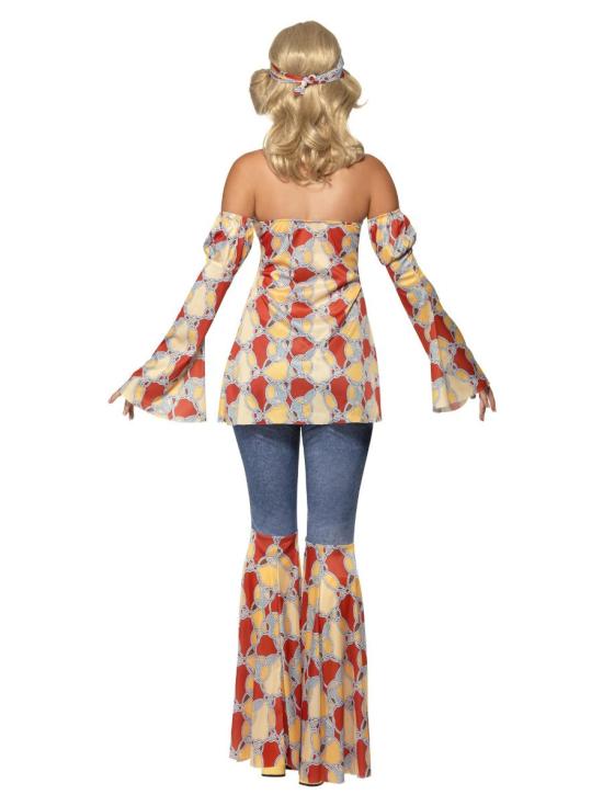 Disfraz de Hippie Vintage lujo para chica